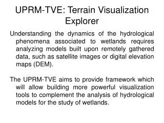 UPRM-TVE: Terrain Visualization Explorer