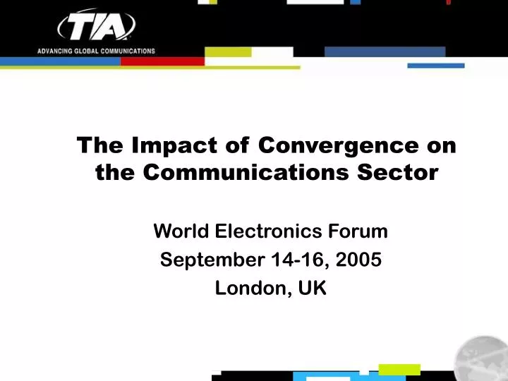 the impact of convergence on the communications sector