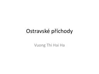 ostravsk p chody