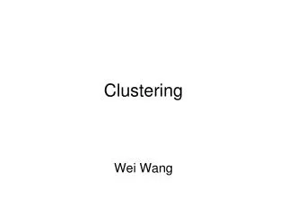 clustering