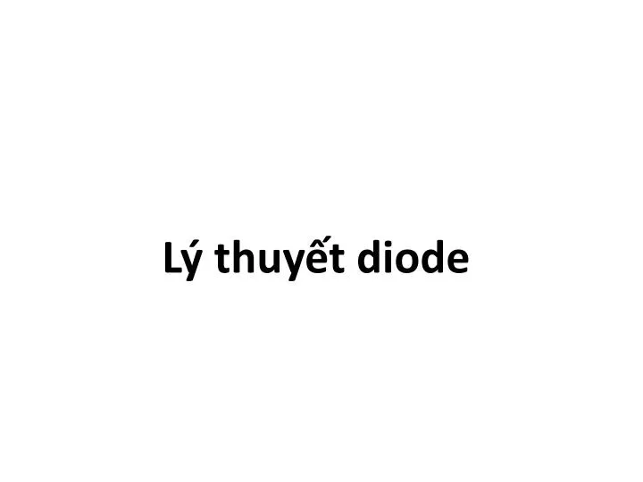 l thuy t diode
