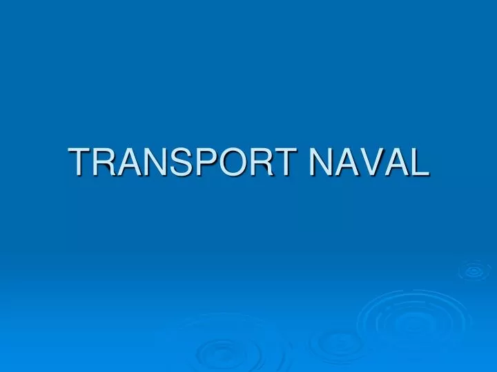 transport naval