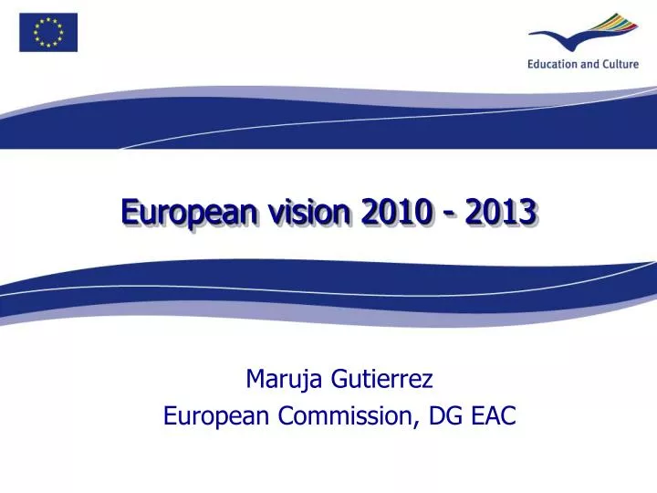 european vision 2010 2013
