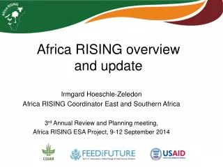 Africa RISING overview and update