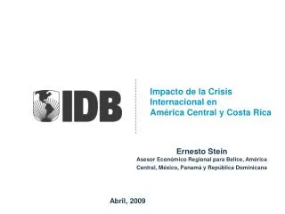 impacto de la crisis internacional en am rica central y costa rica