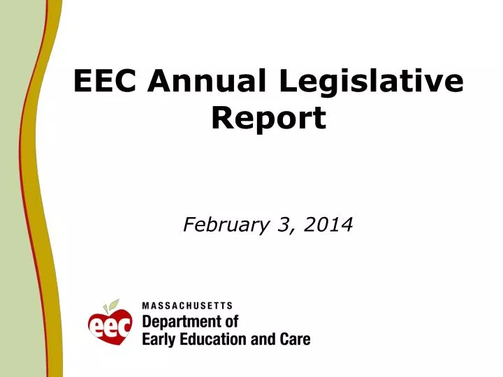 eec annual legislative report february 3 2014