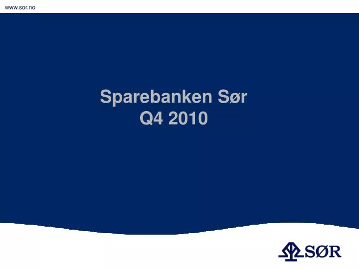 sparebanken s r q4 2010
