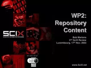 WP2: Repository Content