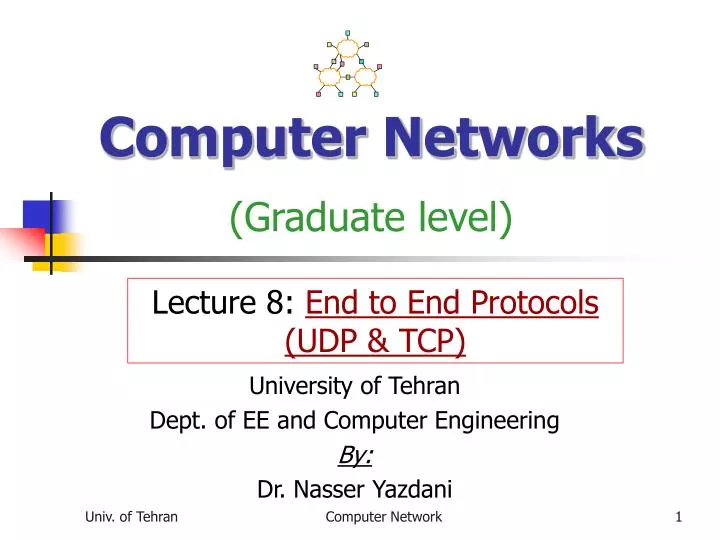 computer networks graduate level