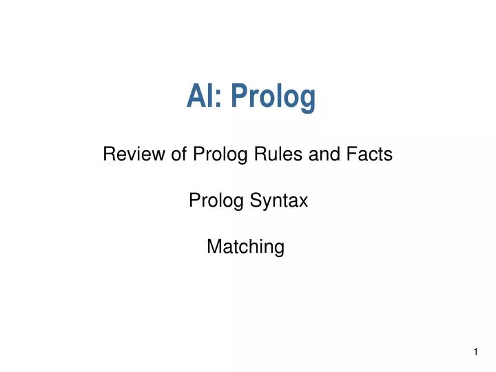 ai prolog