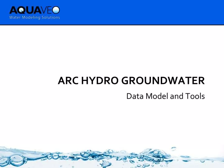 arc hydro groundwater