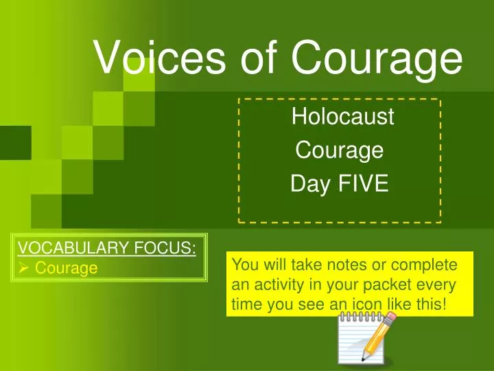voices of courage