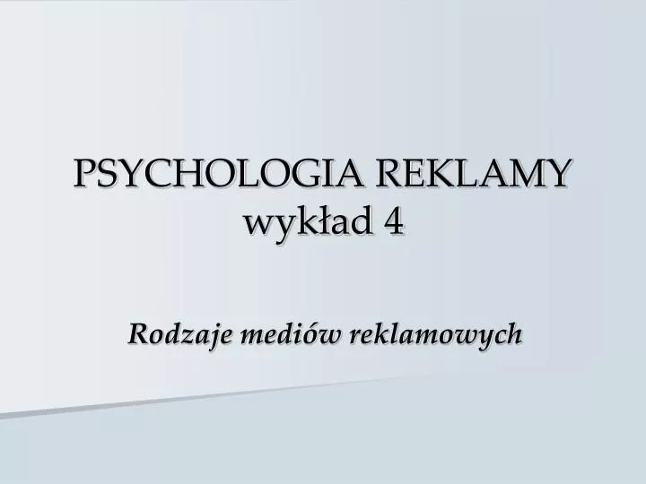 psychologia reklamy wyk ad 4