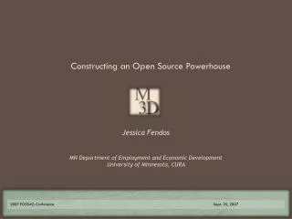Constructing an Open Source Powerhouse