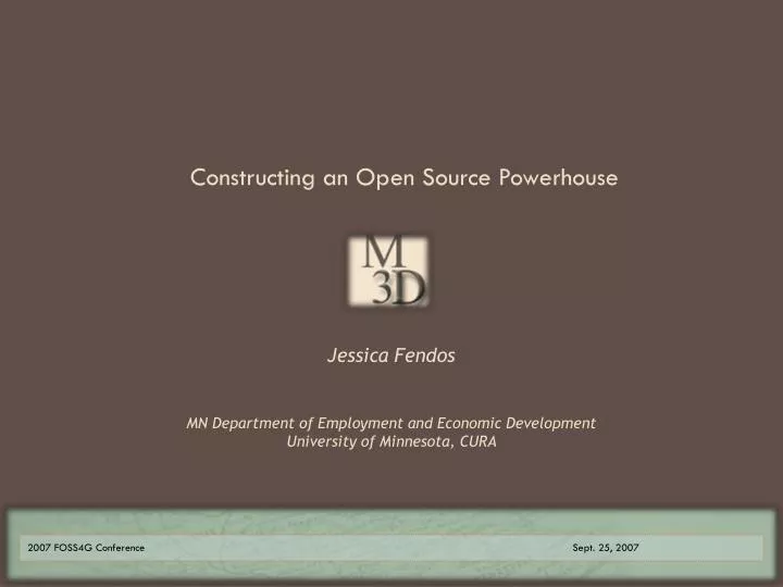constructing an open source powerhouse