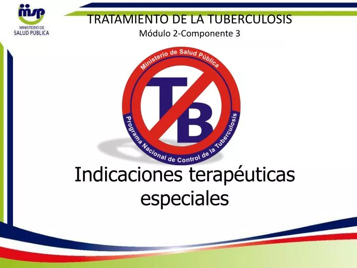 indicaciones terap uticas especiales