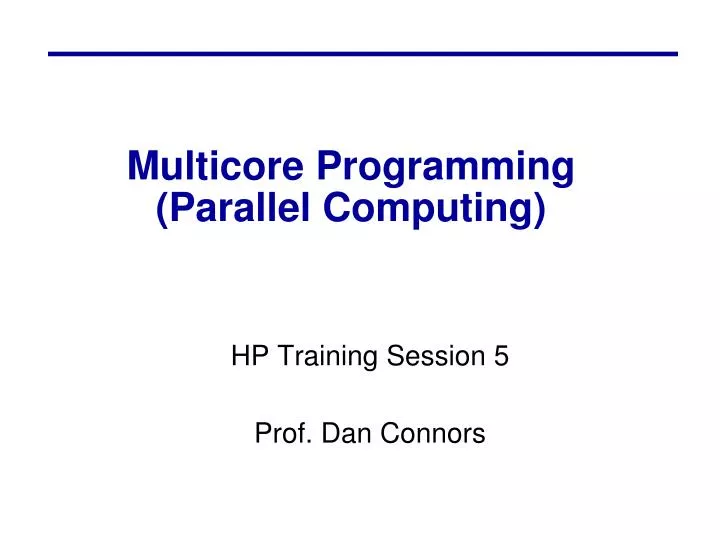 multicore programming parallel computing