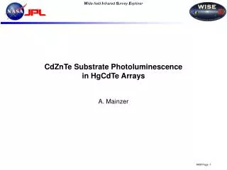 CdZnTe Substrate Photoluminescence in HgCdTe Arrays