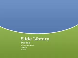 Slide Library