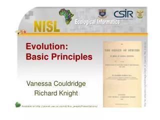 Evolution: Basic Principles