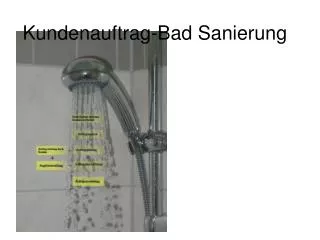 kundenauftrag bad sanierung