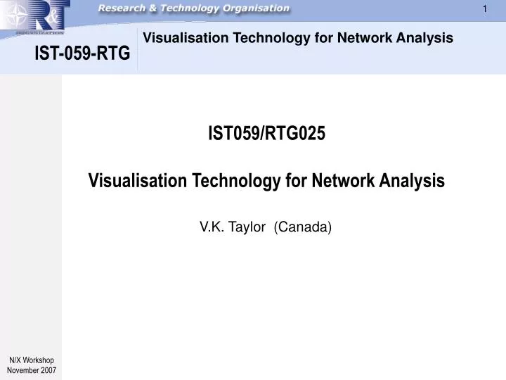 ist059 rtg025 visualisation technology for network analysis