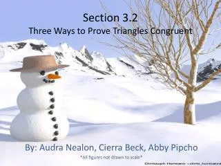 Section 3.2 Three Ways to Prove Triangles Congruent