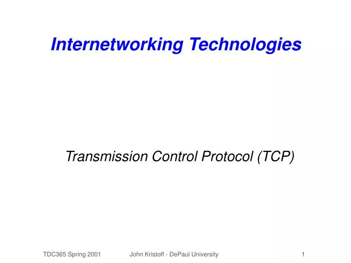 internetworking technologies