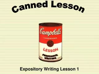 Expository Writing Lesson 1