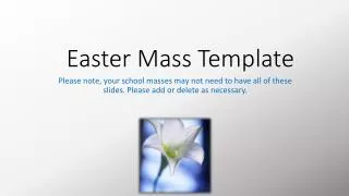 Easter Mass Template