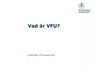 vad r vfu