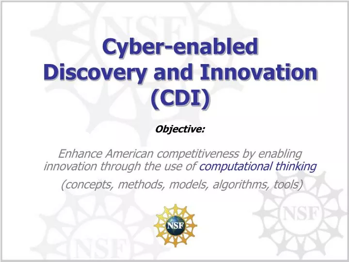 cyber enabled discovery and innovation cdi