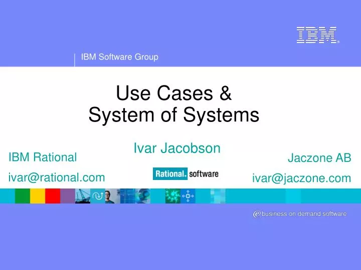 use cases system of systems