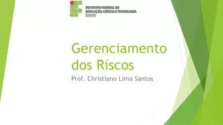 gerenciamento dos riscos