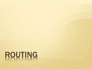 routing