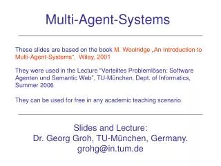 Multi-Agent-Systems