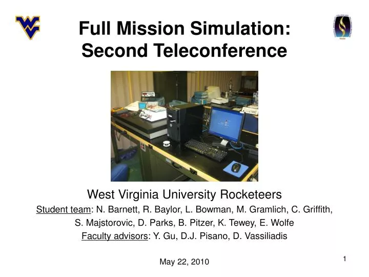 full mission simulation second teleconference