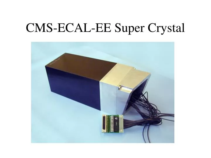 cms ecal ee super crystal