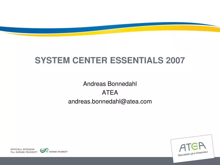 system center essentials 2007