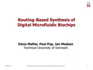 Routing-Based Synthesis of Digital Microfluidic Biochips