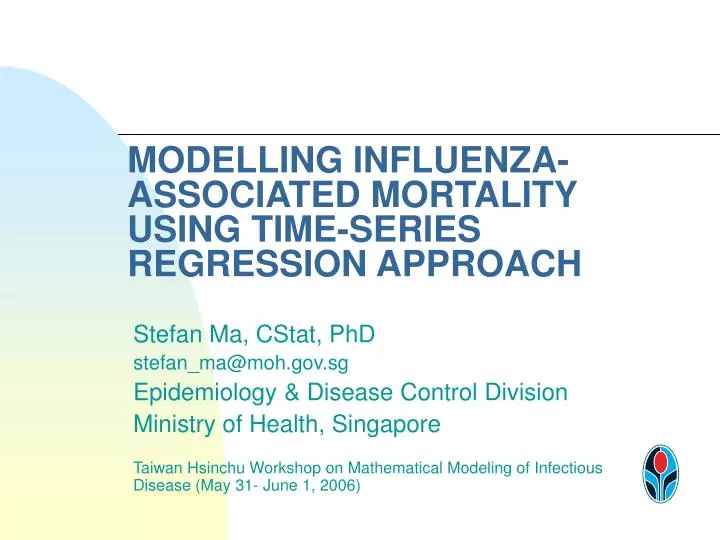 modelling influenza associated mortality using time series regression approach