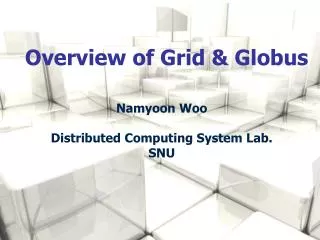 Overview of Grid &amp; Globus