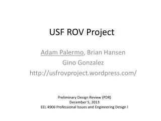 USF ROV Project