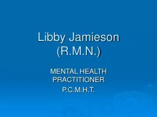Libby Jamieson (R.M.N.)
