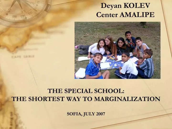 the special school the shortest way to marginalization sofia july 2007