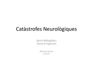 cat strofes neurol giques
