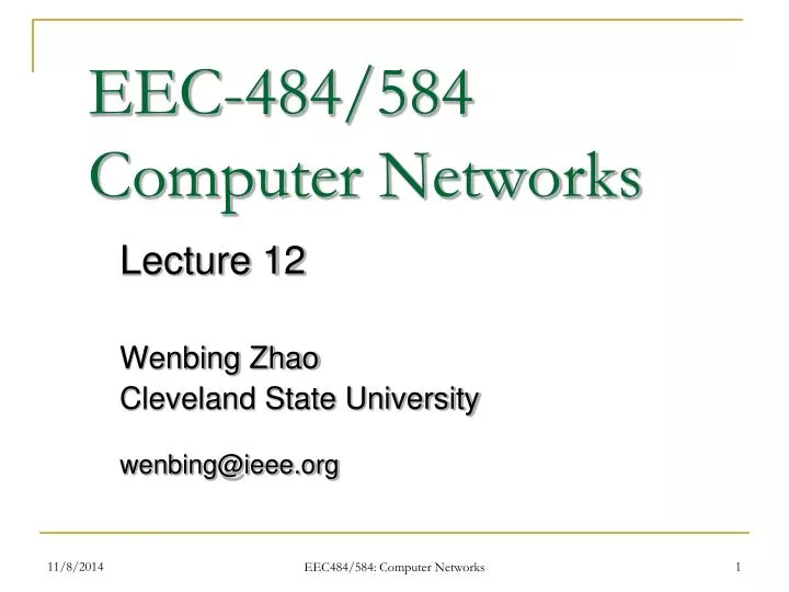 eec 484 584 computer networks