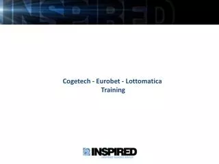 Cogetech - Eurobet - Lottomatica Training