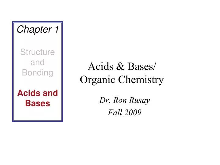 acids bases organic chemistry