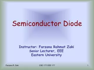 Semiconductor Diode